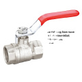 3/4" iron handle control two way copper insert ball nickel plated chrome NPT thread hydraulic 600wog forged brass ball valve